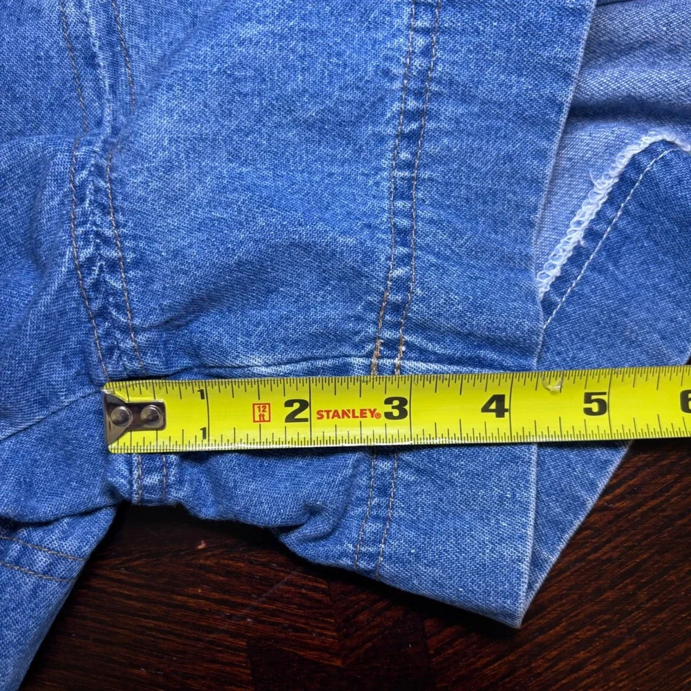 Y2K Arizona Vintage Denim Skort Medium Wash Button Wrap Sz 13 Retro Indie Preppy